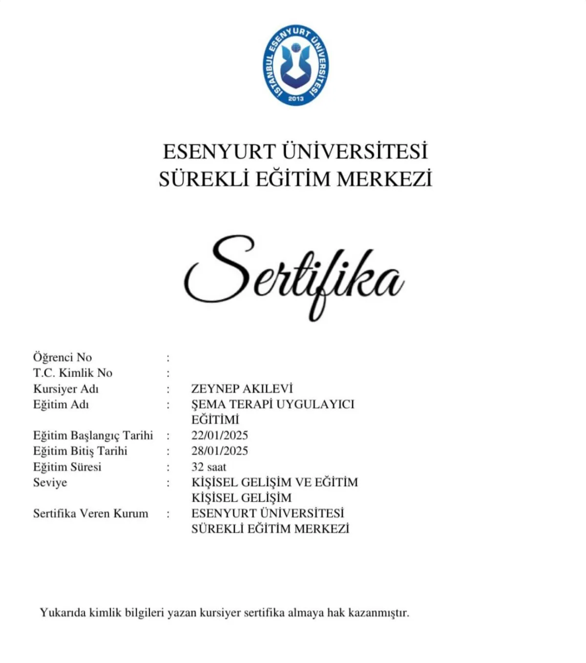 Sertifika